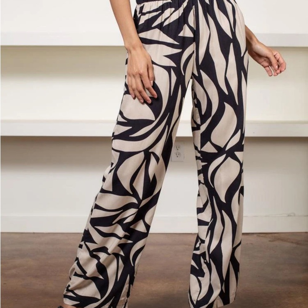 Sanctuary Black and Cream Women's Pants